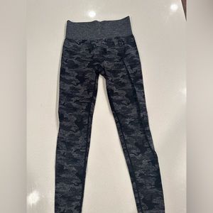 Gymshark black army print leggings